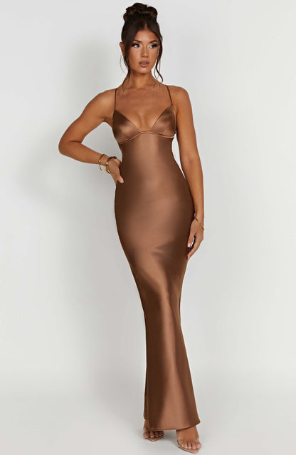 Fenty Maxi-jurk - Chocolade