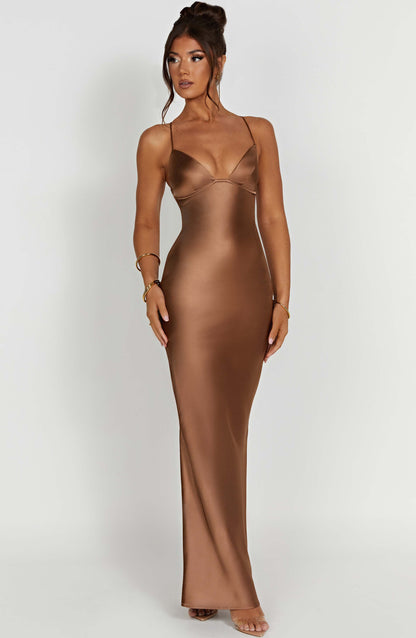 Fenty Maxi-jurk - Chocolade