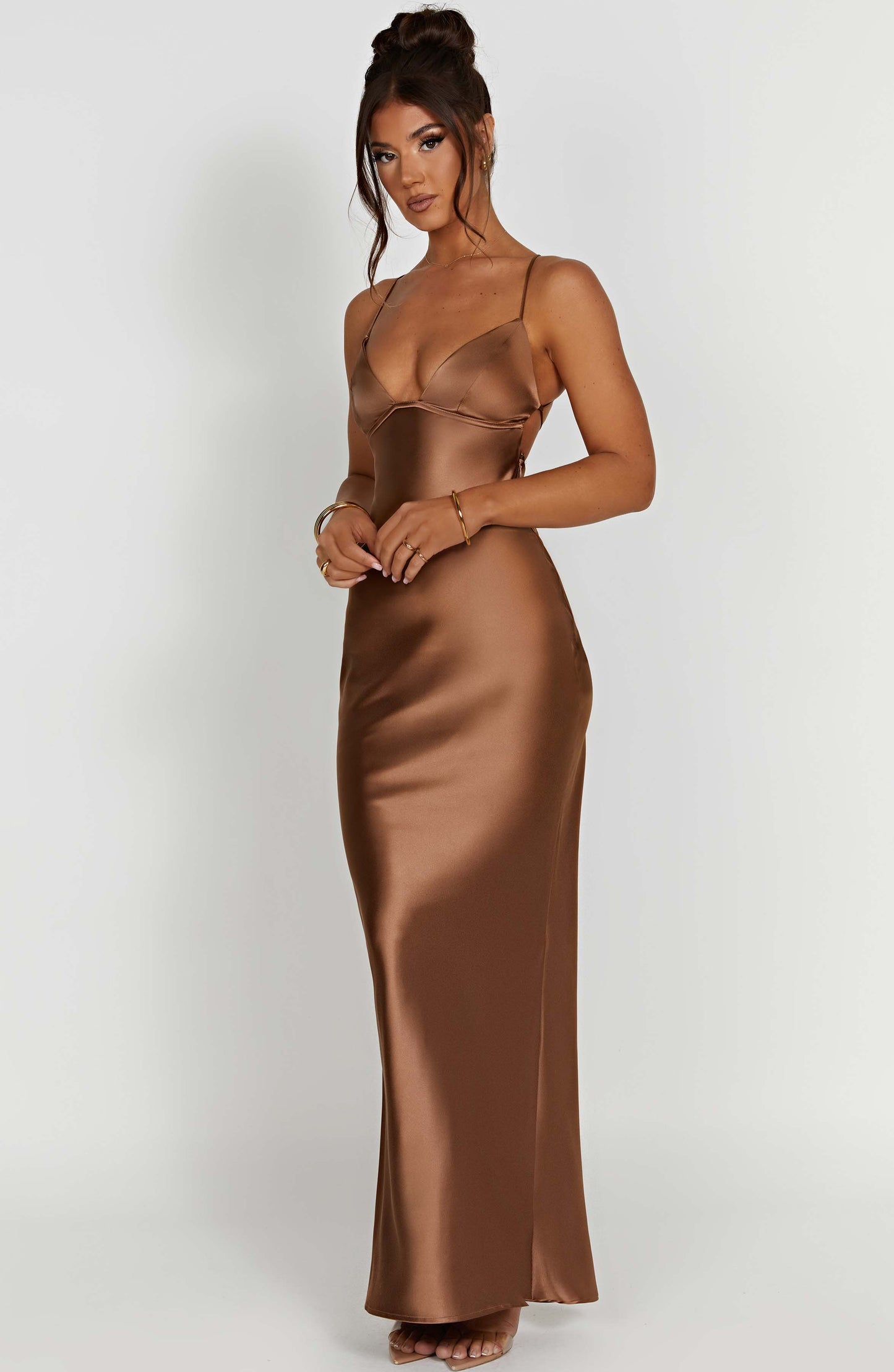 Fenty Maxi-jurk - Chocolade