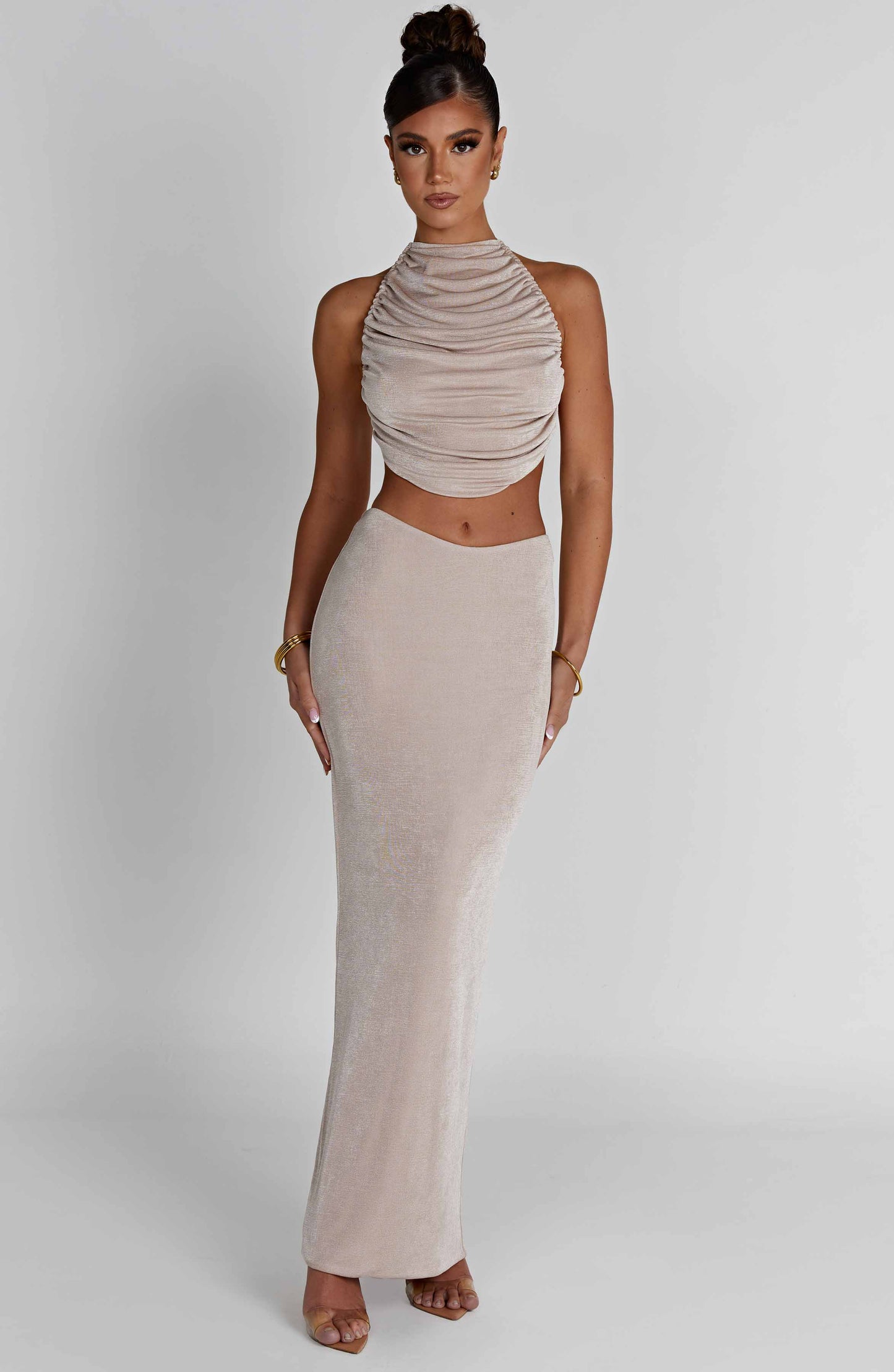 Fifi Maxi Skirt - Champagne