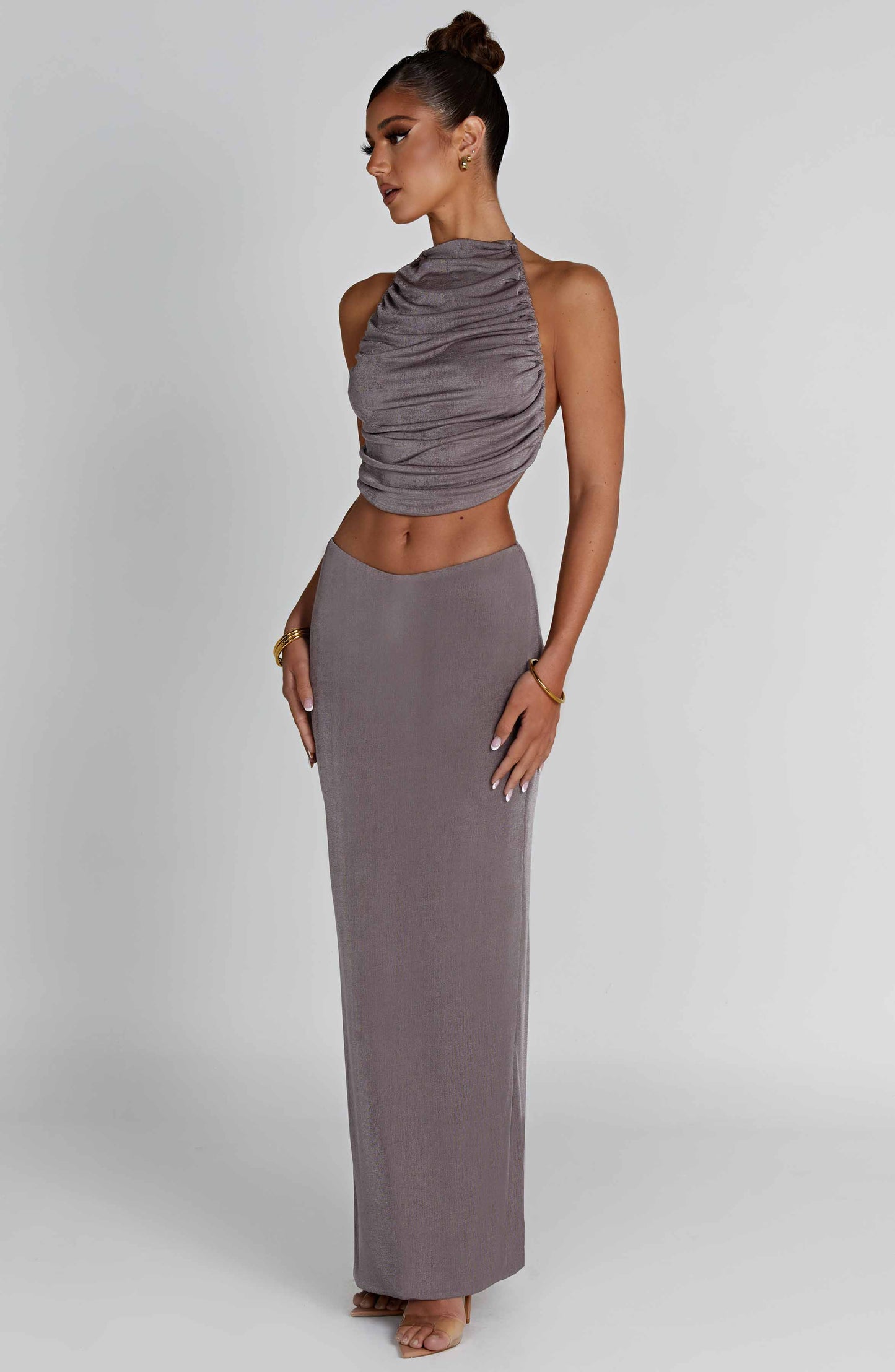 Fifi Maxi Skirt - Charcoal