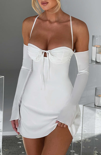 Fiona Mini Dress - Ivory