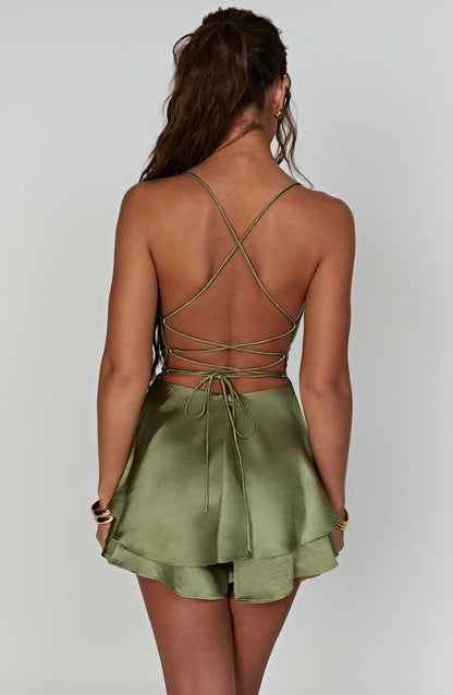 Florence Playsuit - Khaki