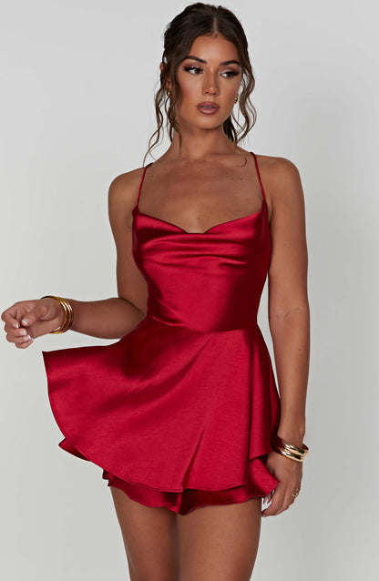 Florence Playsuit - Red