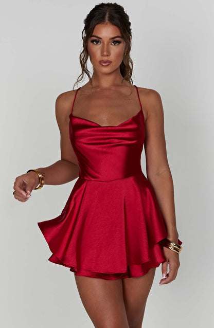 Florence Playsuit - Red