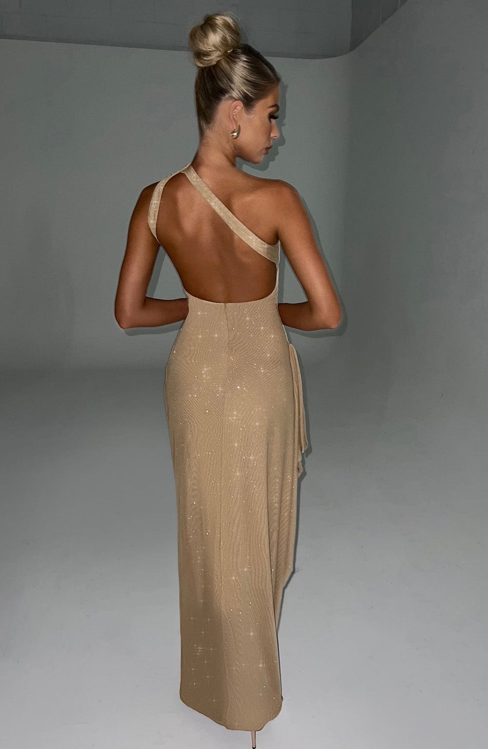 Genevieve maxi-jurk - gouden glitter