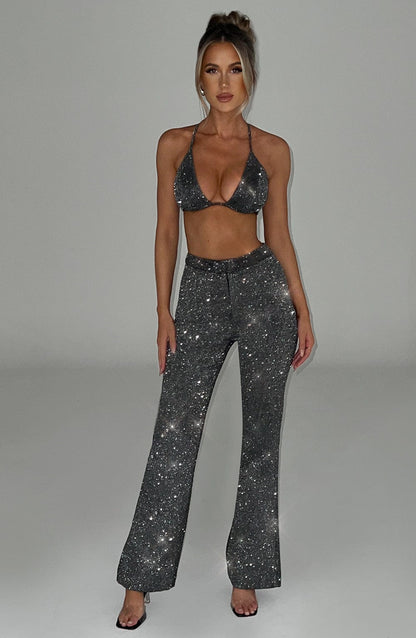 Glacia Bralette - Grijze glitter