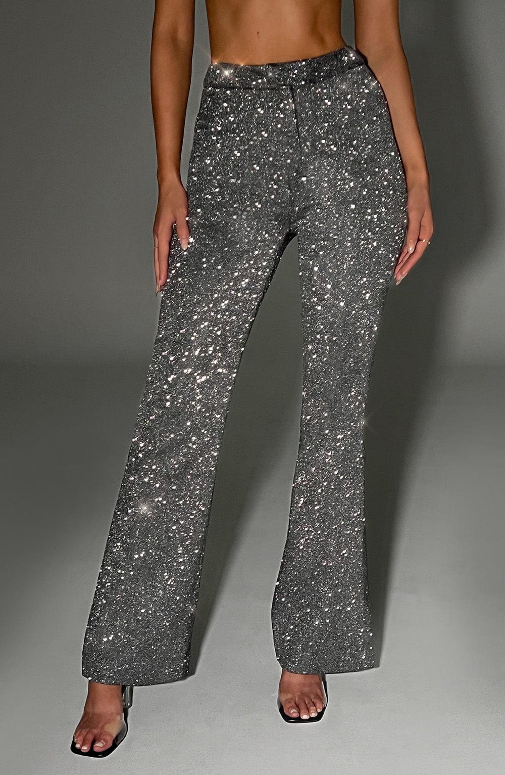 Glacia Broek - Grijze Sparkle