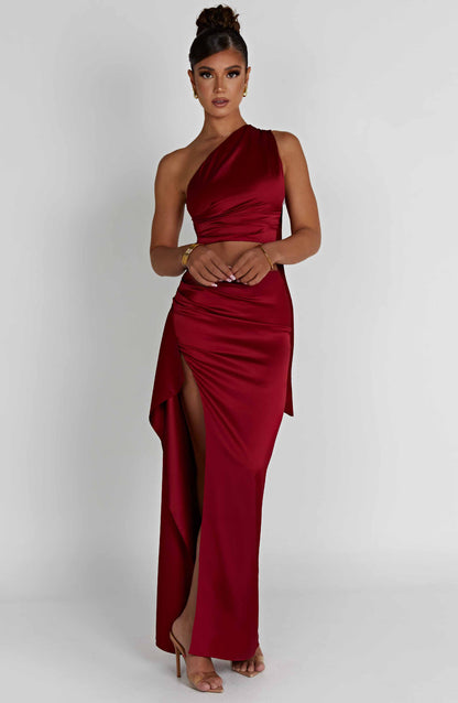 Halsey Maxi Skirt - Wine