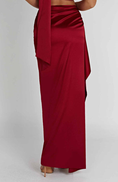 Halsey Maxi Skirt - Wine