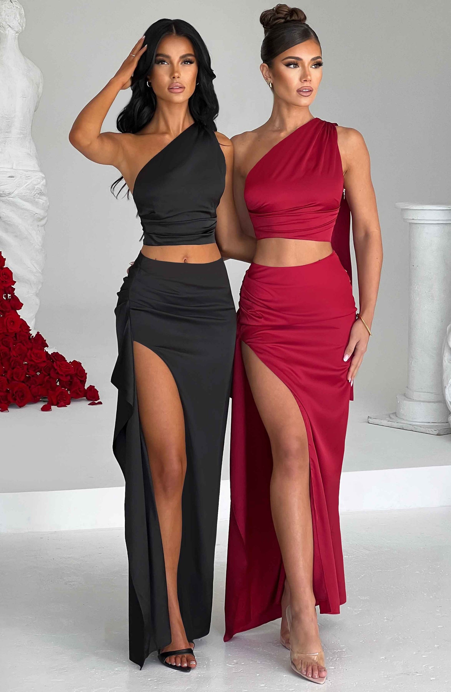 Halsey Maxi Skirt - Wine