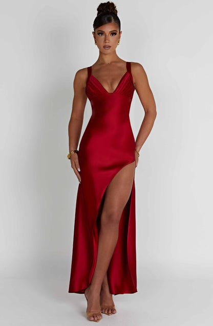 Hayley Maxi-jurk - Rood