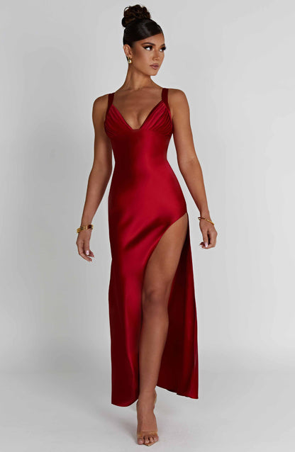 Hayley Maxi-jurk - Rood