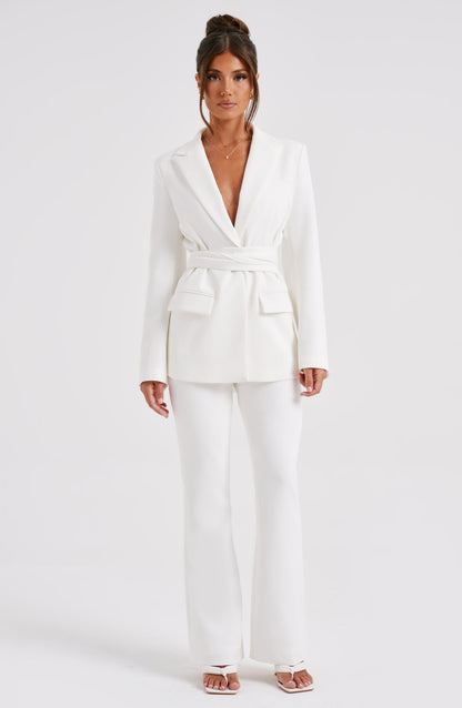 Hazel Suit Jacket - Ivory