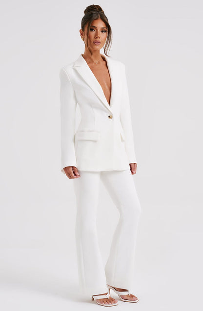 Hazel Suit Jacket - Ivory