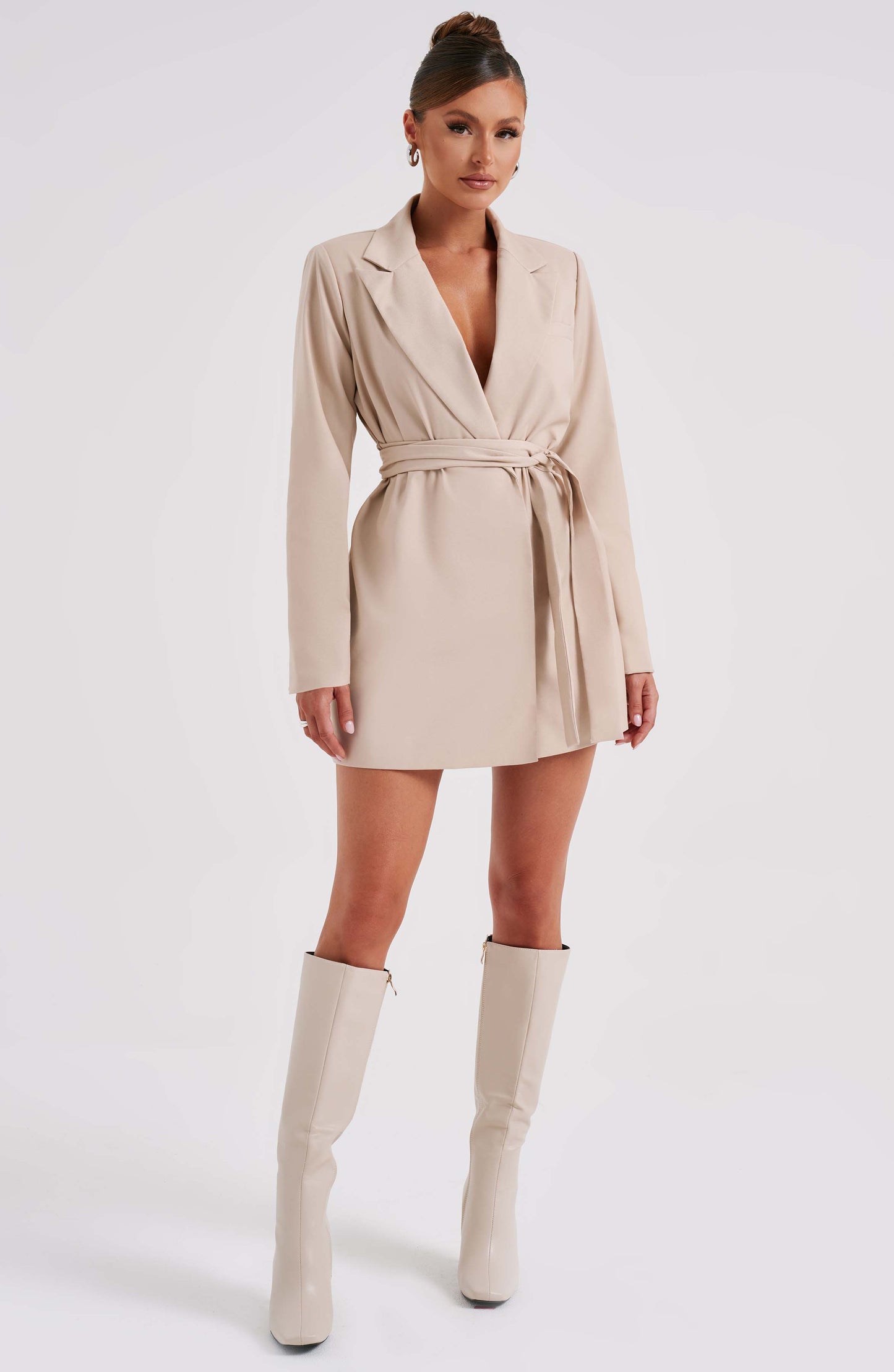 Heather Suit Dress - Beige