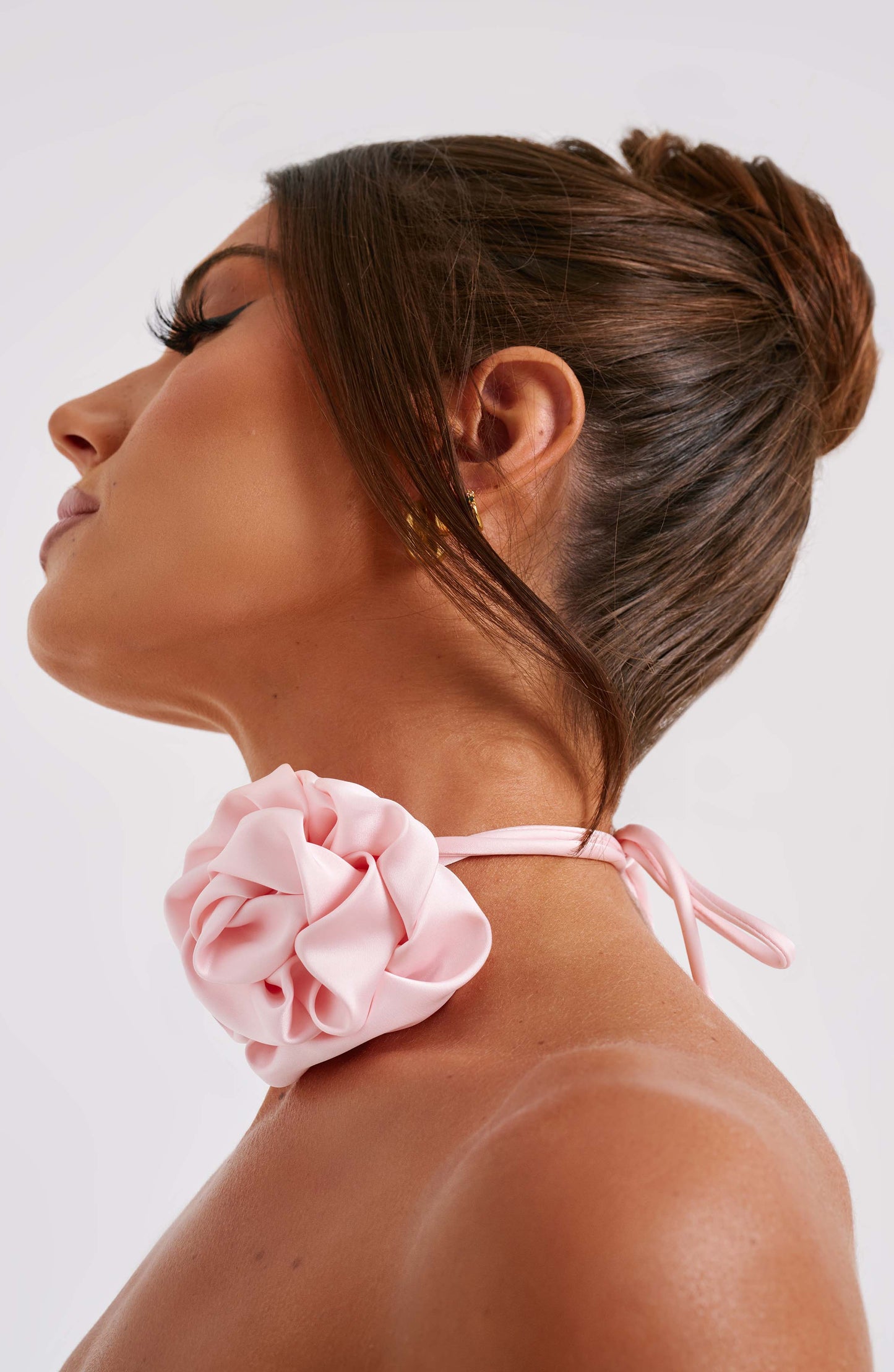 India Floral Neck Tie - Blush