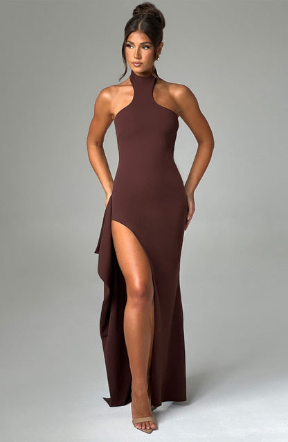 Isadora Maxi-jurk - Chocolade