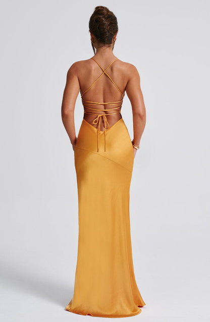 Isobel Maxi Dress - Tangerine