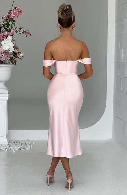 Jennifer Midi Dress - Blush