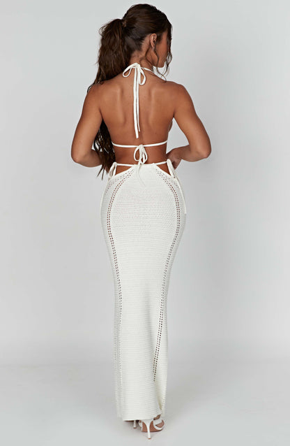 Jia Maxi Skirt - White