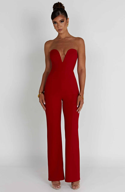 Jordi Jumpsuit - Red