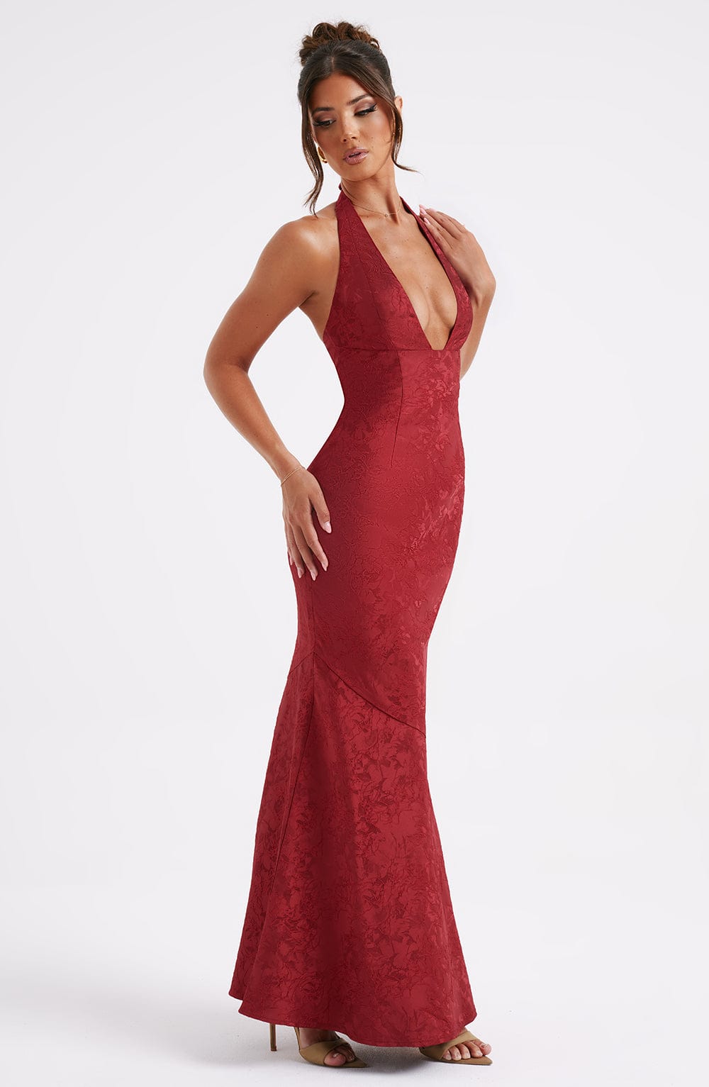 Josephine Maxi-jurk - Rood