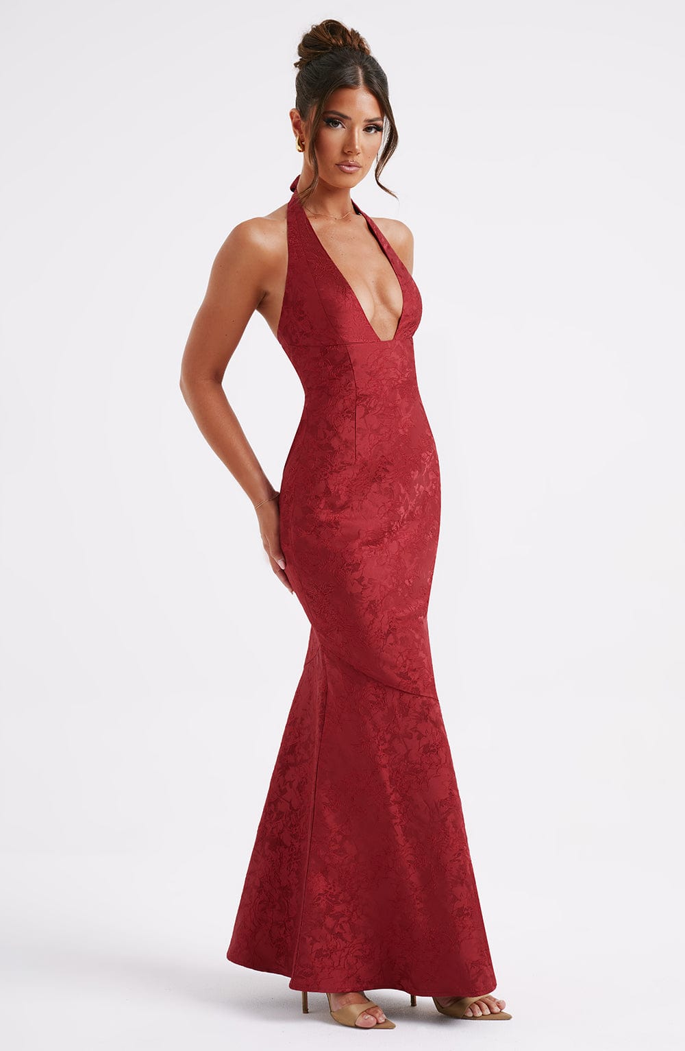 Josephine Maxi-jurk - Rood