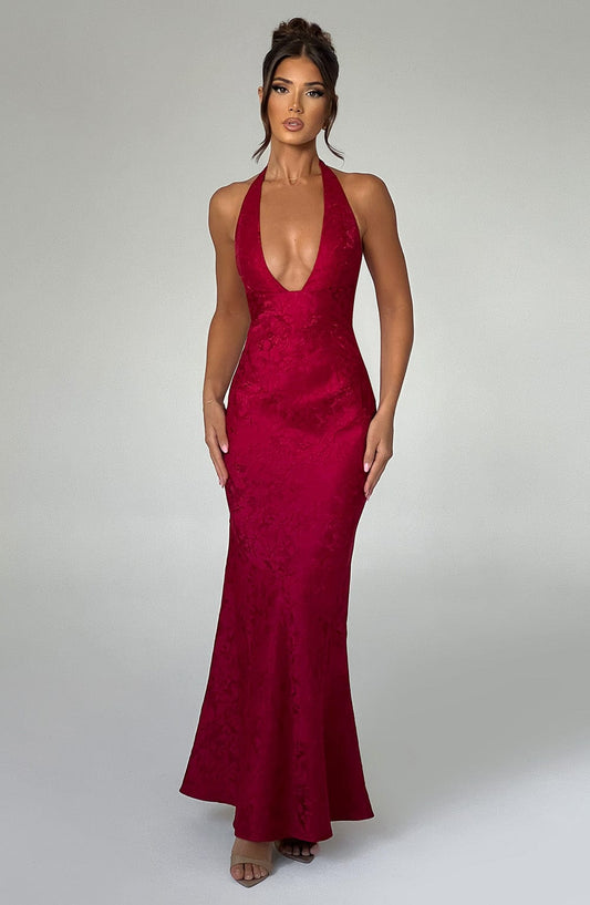 Josephine Maxi-jurk - Rood