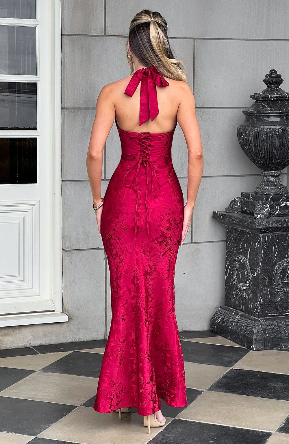 Josephine Maxi-jurk - Rood