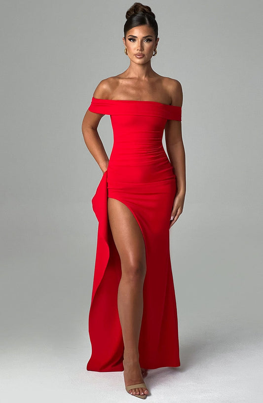 Joyce Maxi-jurk - Rood