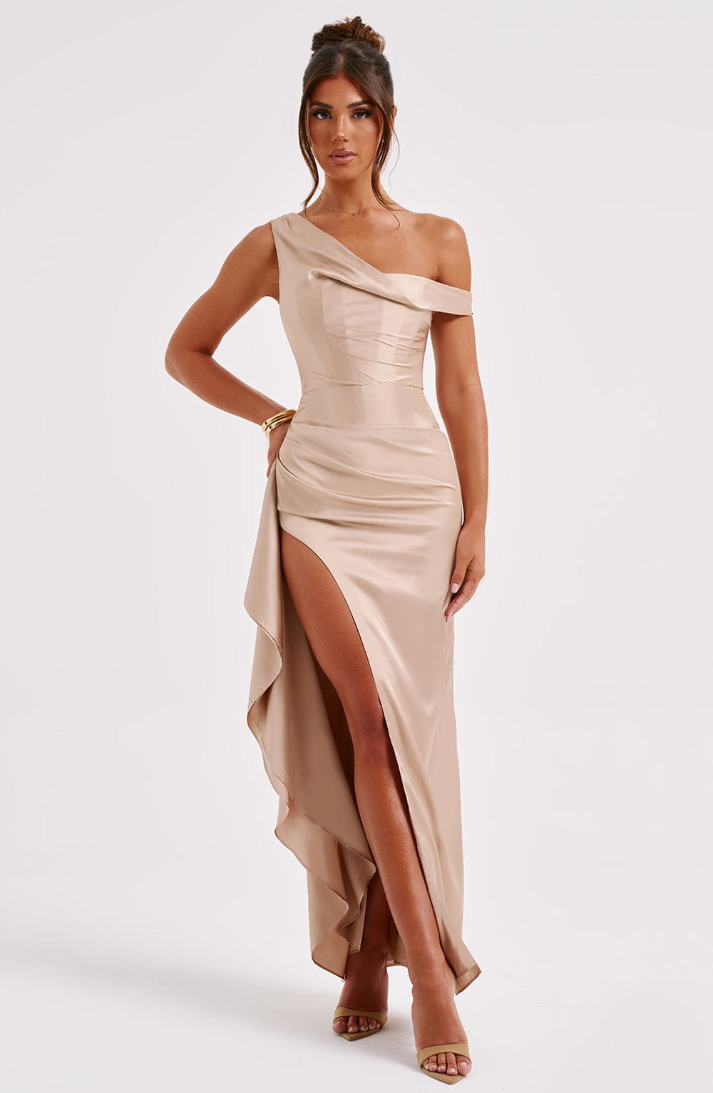 Juliene Maxi-jurk - Champagne