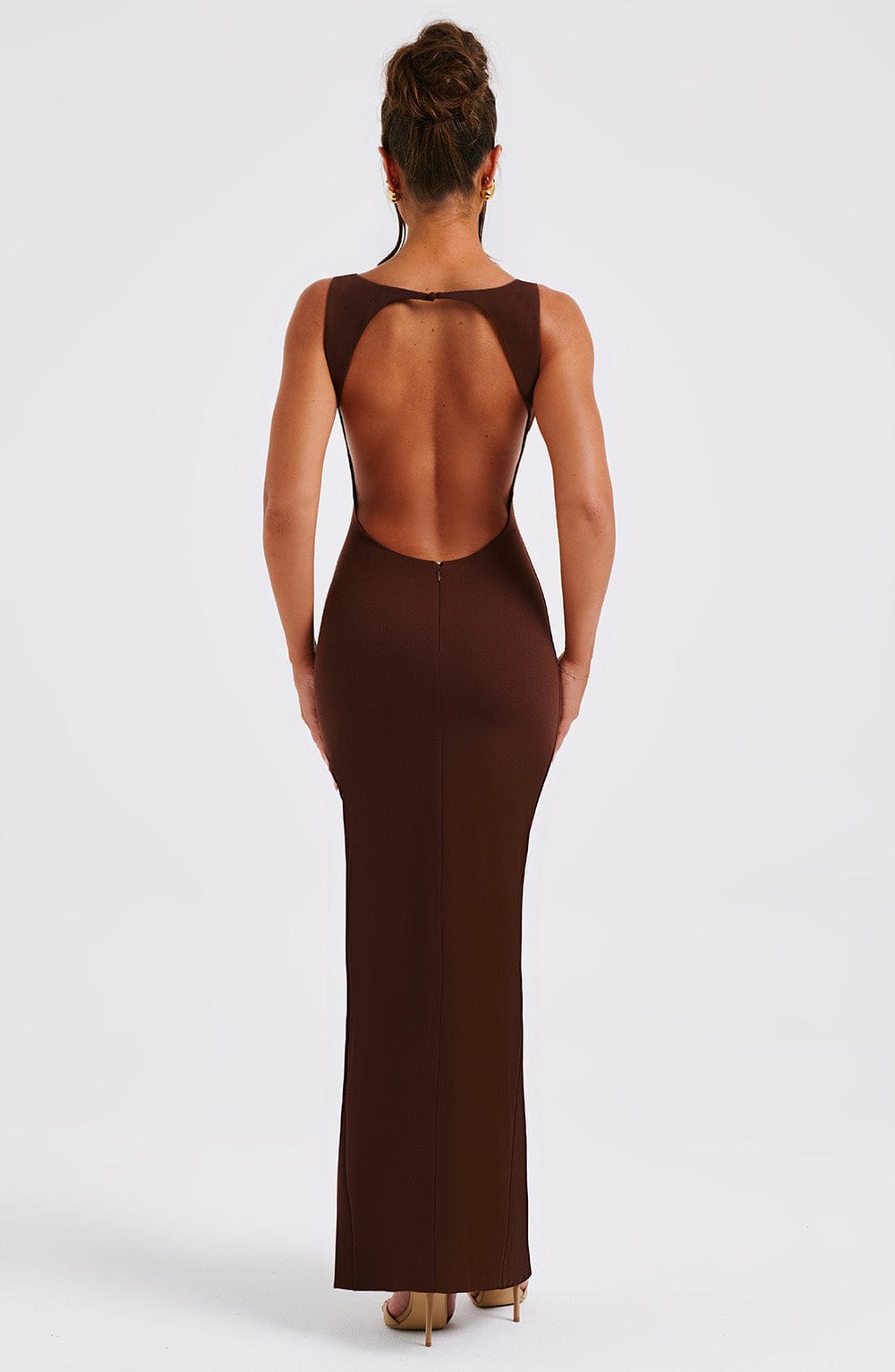 Kassandra Maxi-jurk - Chocolade