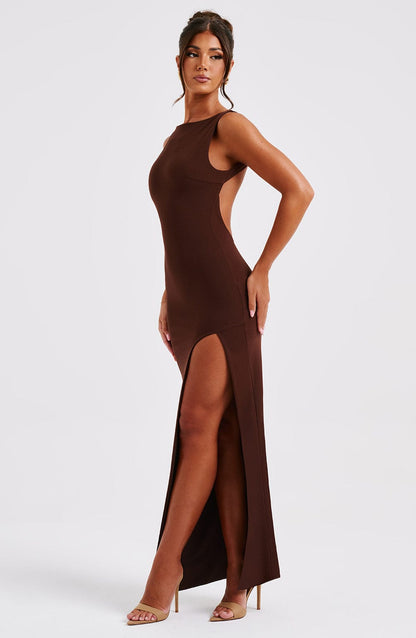 Kassandra Maxi Dress - Chocolate