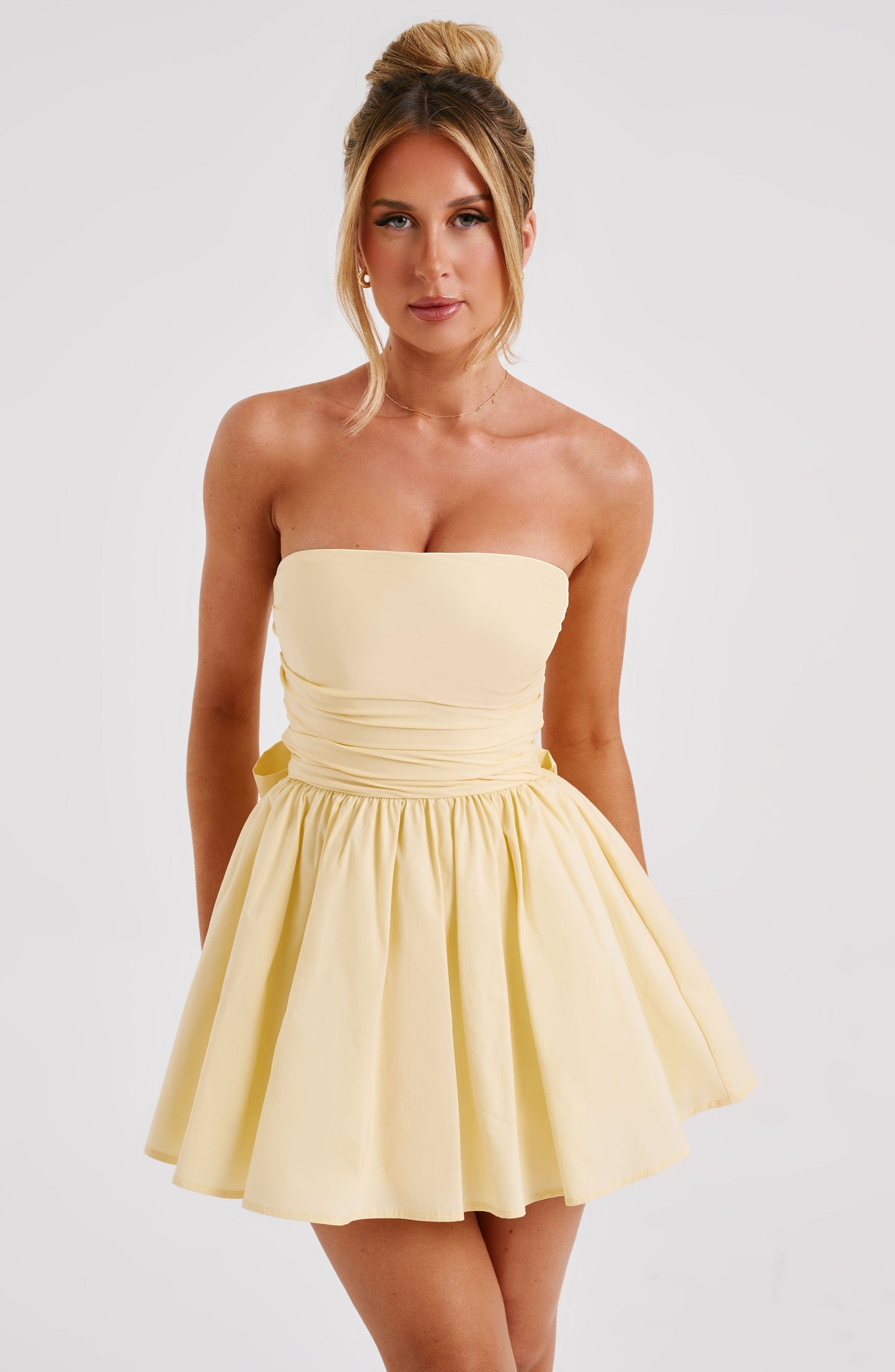 Katrina Mini Dress - Lemon