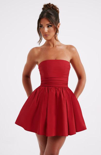 Katrina Mini-jurk - Rood