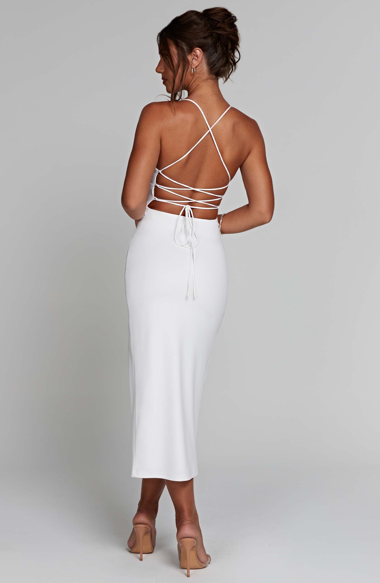 Kiana Midi Dress - White