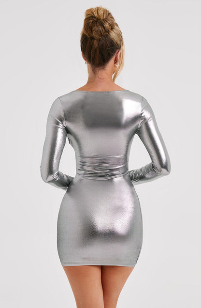 Kyranni Mini-jurk - Gunmetal