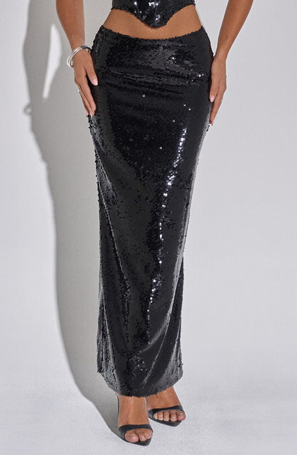 Larisa Maxi Skirt - Black