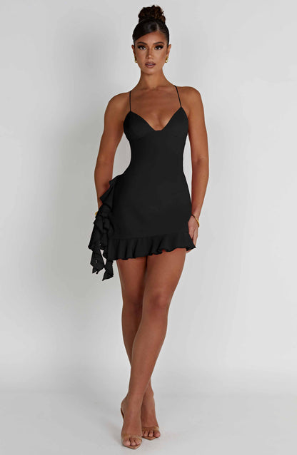 Larosa Mini Dress - Black