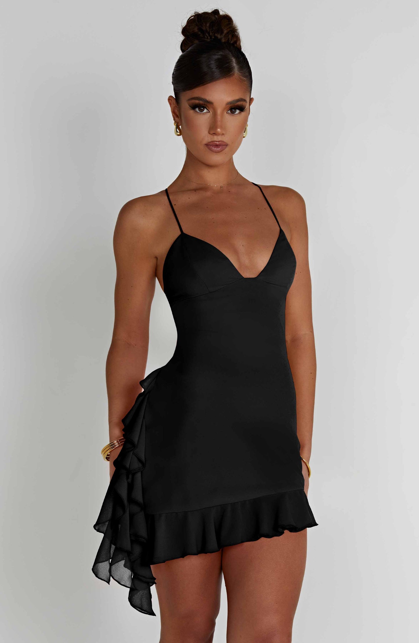 Larosa Mini Dress - Black