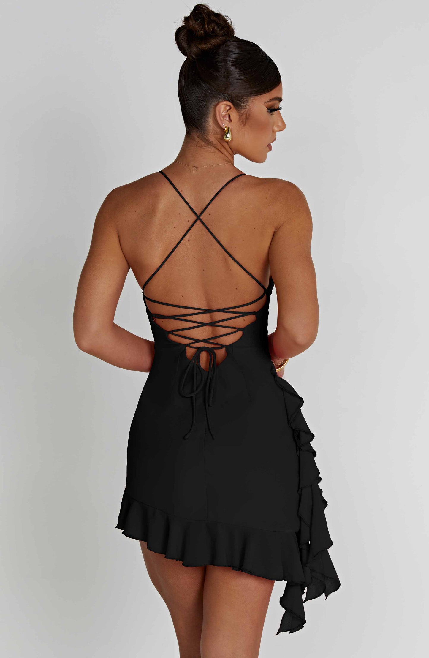 Larosa Mini Dress - Black