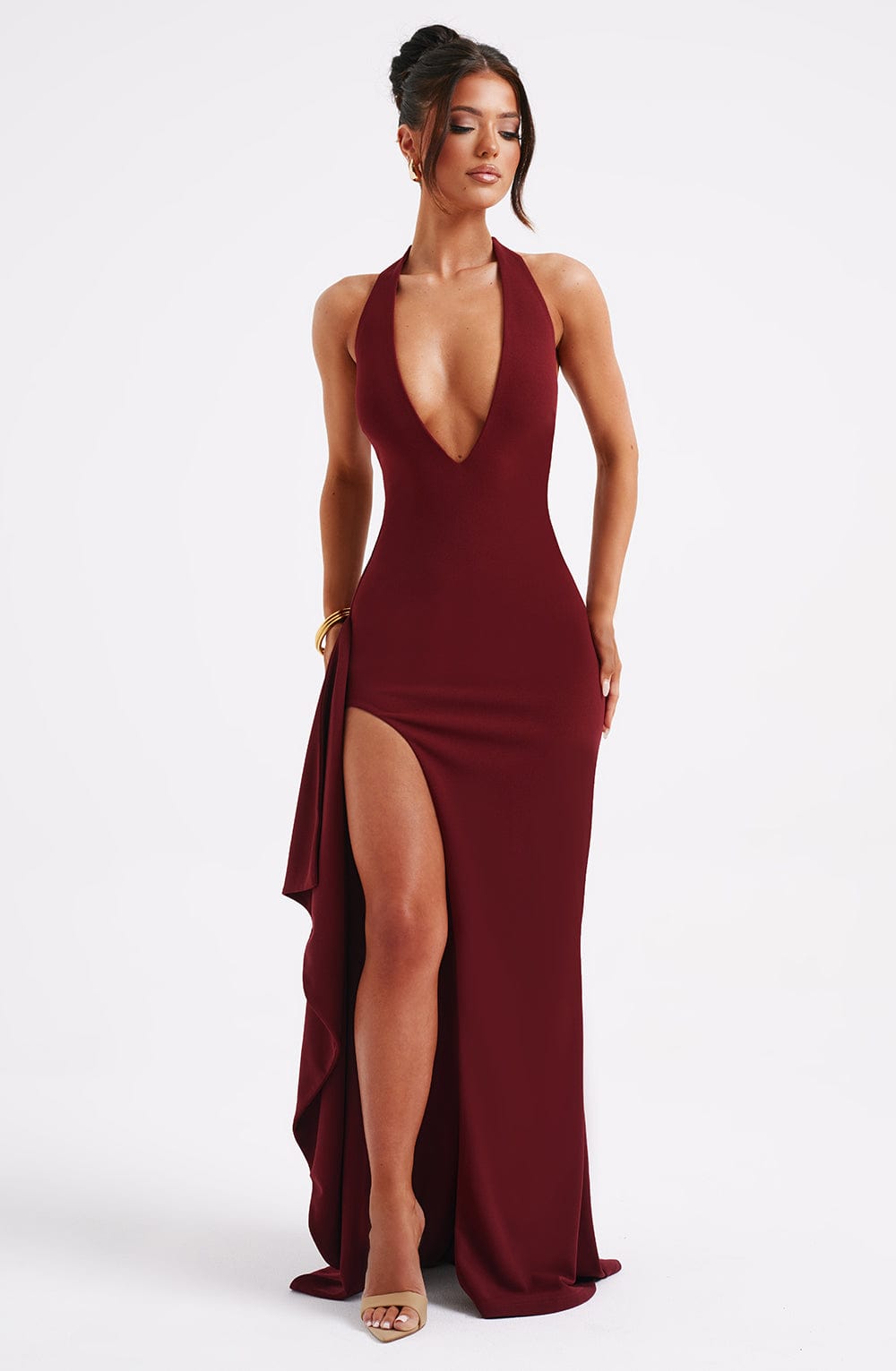 Luella maxi-jurk - bordeaux