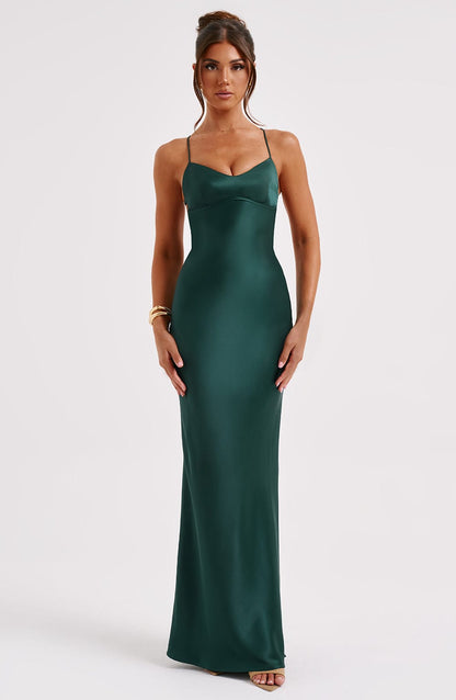 Malika Maxi-jurk - Smaragd