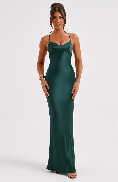 Malika Maxi-jurk - Smaragd