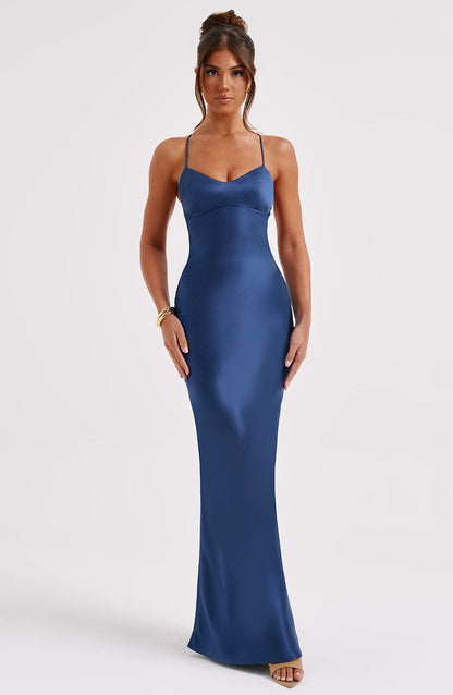 Malika Maxi-jurk - Marine