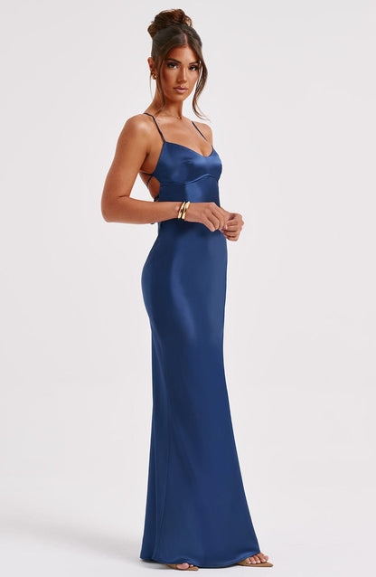 Malika Maxi-jurk - Marine