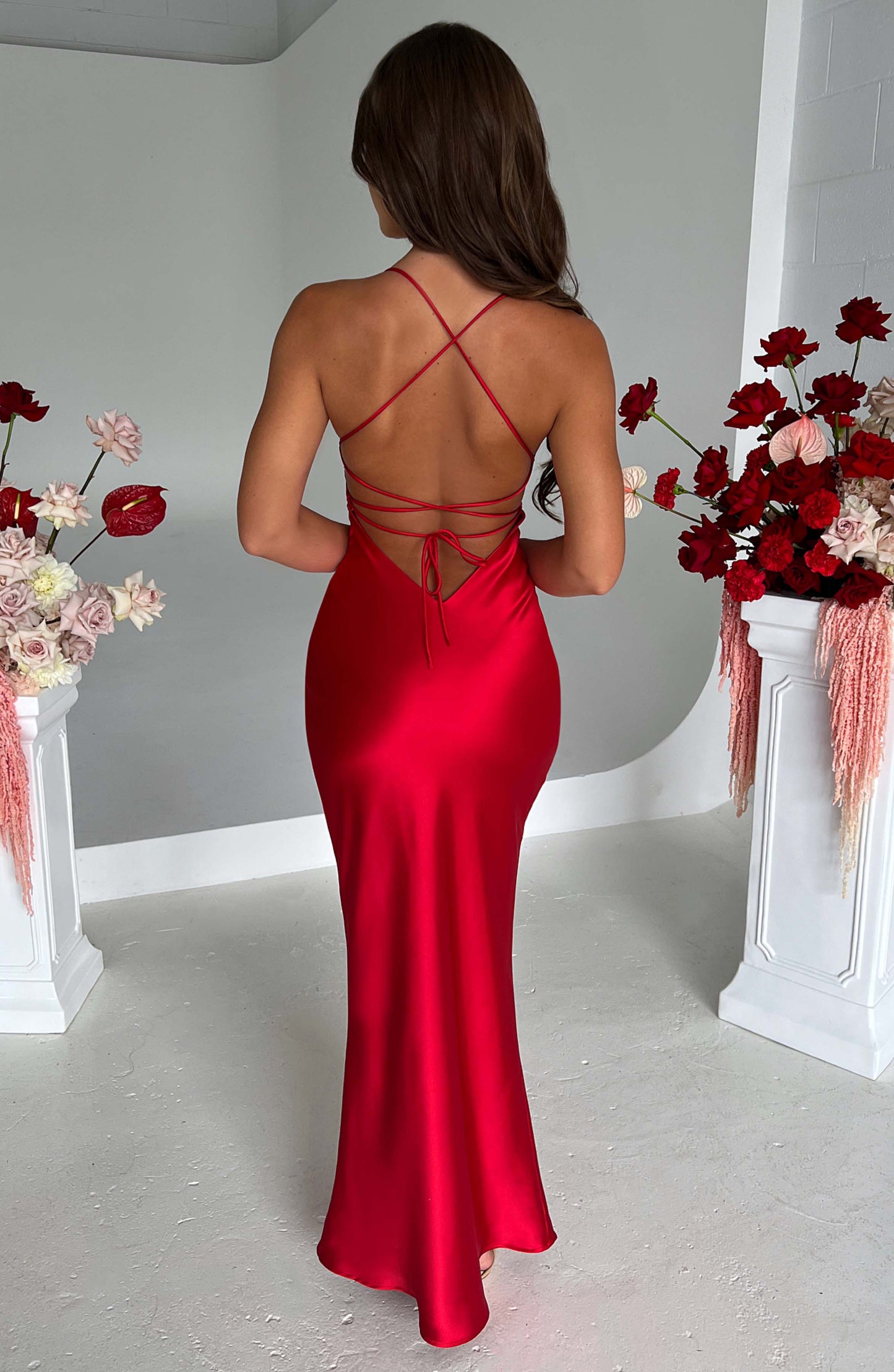 Malika Maxi-jurk - Rood