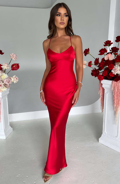 Malika Maxi-jurk - Rood