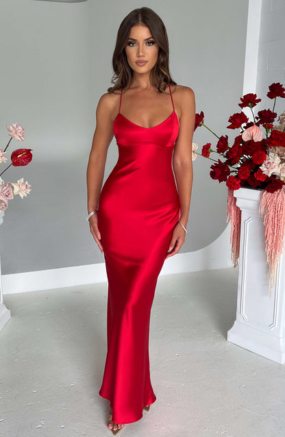 Malika Maxi-jurk - Rood